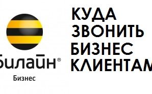 Телефон техподдержки для бизнес клиентов Билайн
